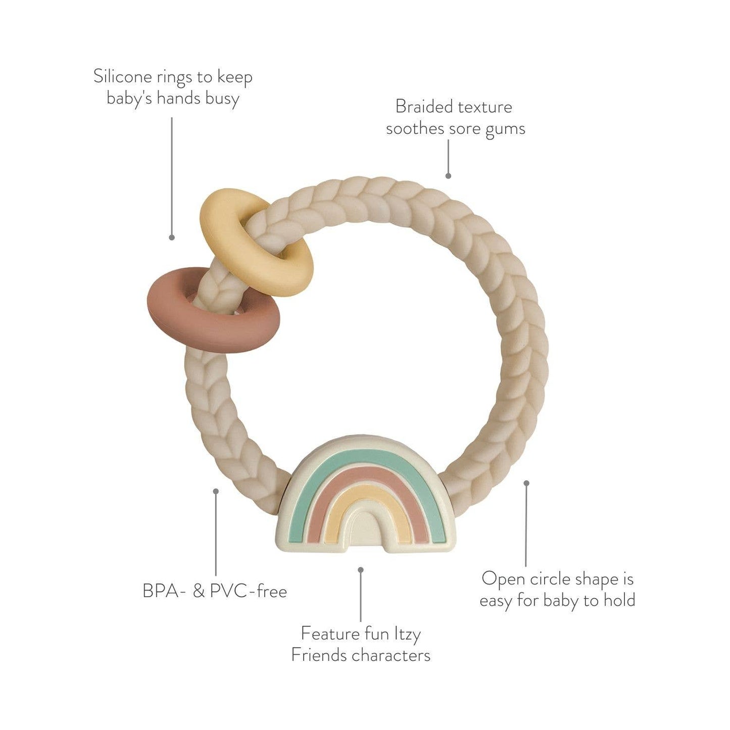 Ritzy Rattle™ Silicone Teether Rattles