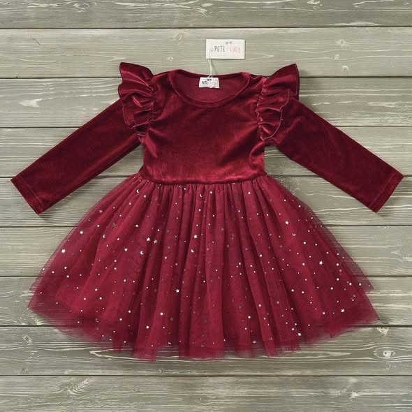 Velvet Tulle Dress