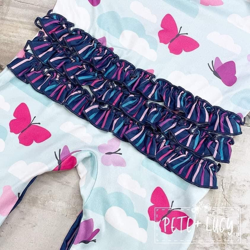 Come Fly With Me: Girls Infant Romper