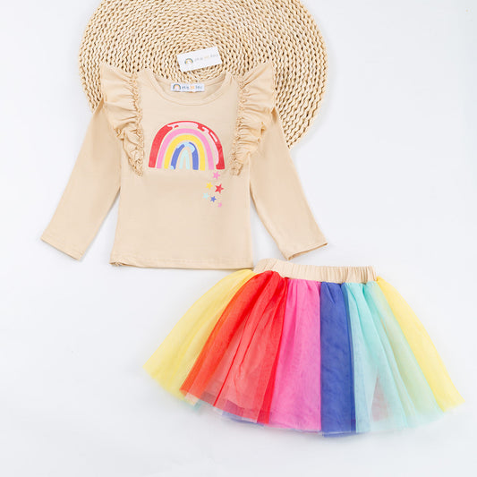 Magical Rainbow; Girls Skirt Set