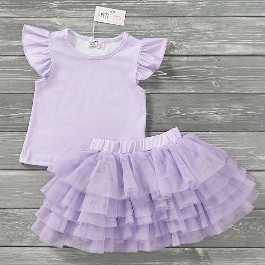 Lovely Lavender: Tulle Skirt Set