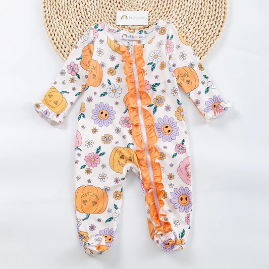 Retro Pumpkin; Romper