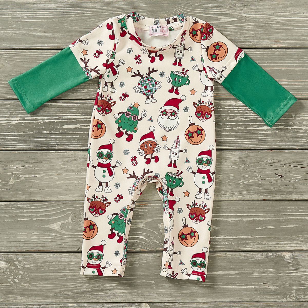 Groovy Christmas: Boys Romper