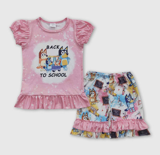 Bluey: Back to School Short Set