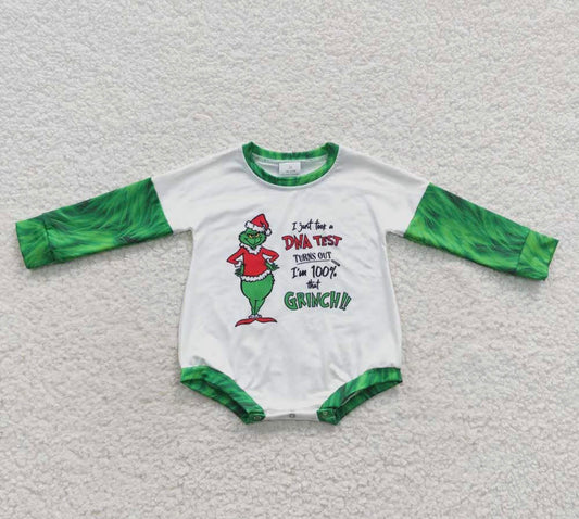 100% that Grinch: Unisex Long sleeve Romper