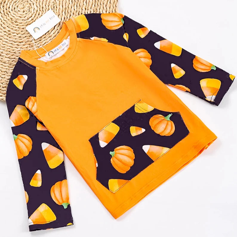 Candy Corn Harvest; Boys Shirt