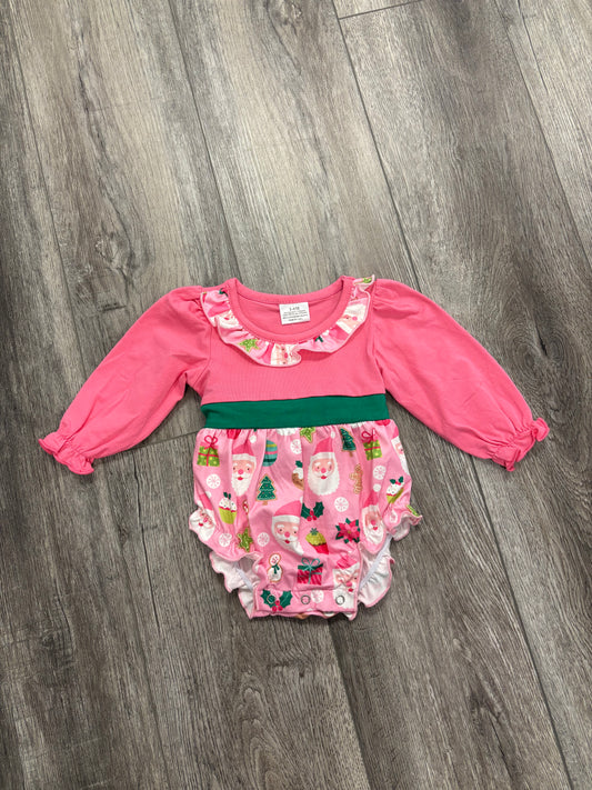 Santa Cookie: Girls Romper