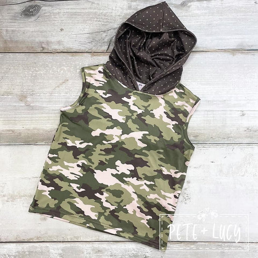 Camo Cuties: Boys Hooded Shirt