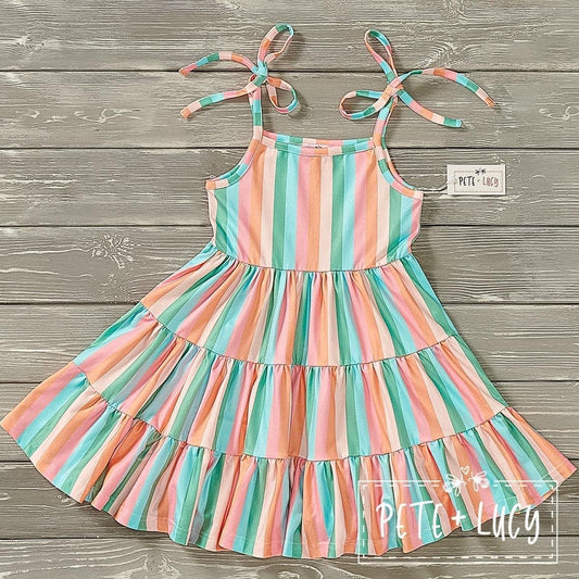 Mommy and Me: Stripe Girls Dress