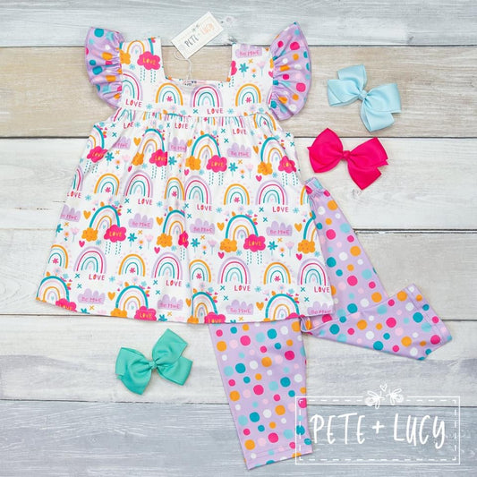 Rainbow Fun: Capri Set