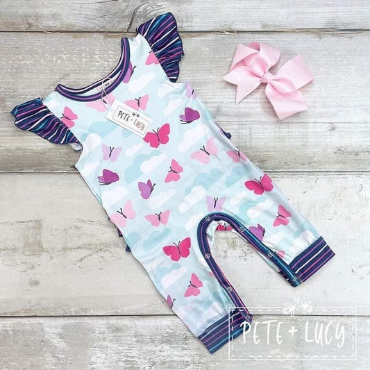 Come Fly With Me: Girls Infant Romper