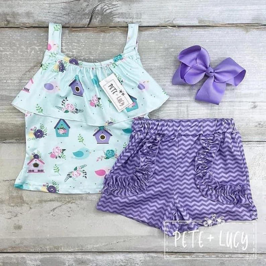 Birdhouse Beauties: Short Set