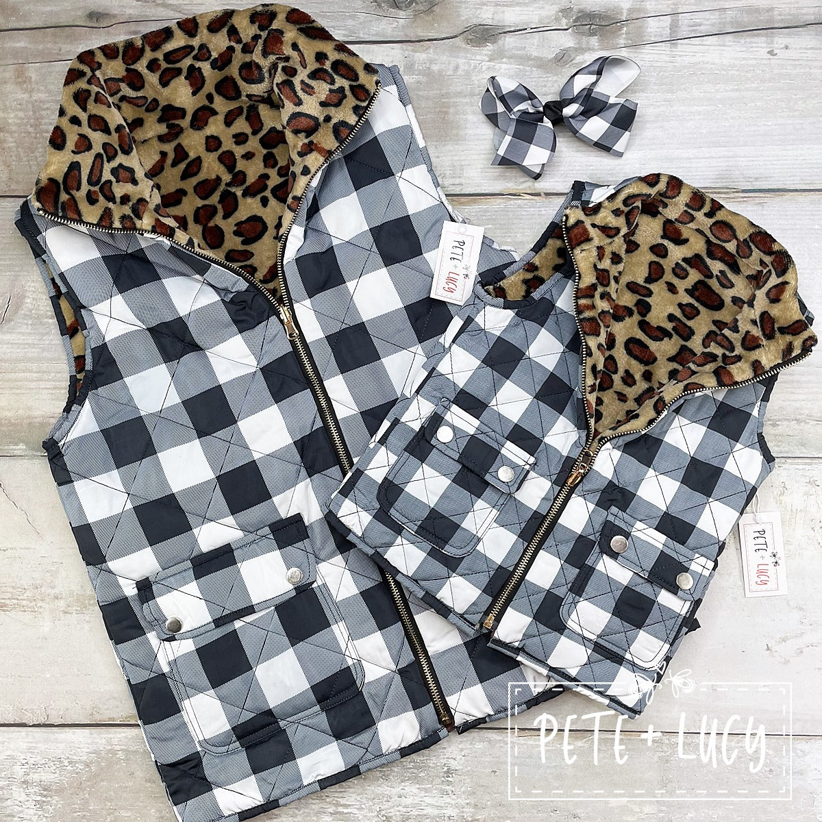 Mommy and Me Cheetah Vest